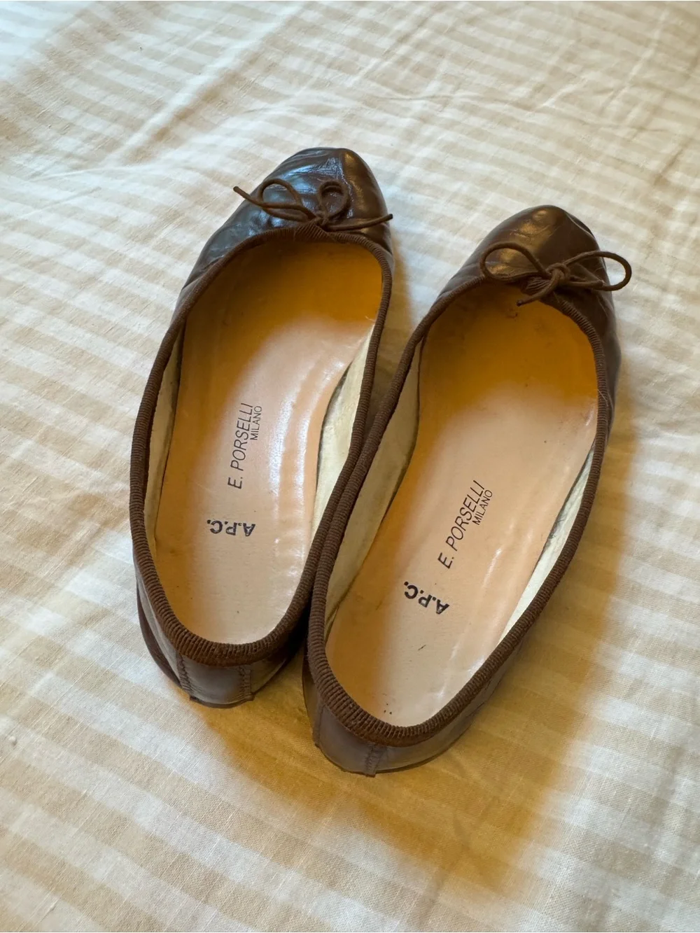 A.P.C. X E. Porselli ballet flats, size 36